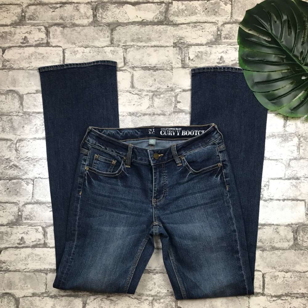 NY&C Low Waist Curvy BootCut Jeans